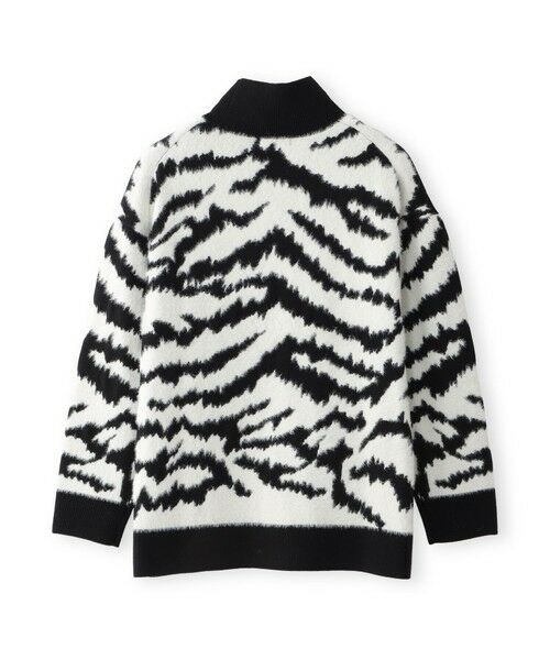 EVEX by KRIZIA  (大きいサイズ) / エヴェックス バイ クリツィア (オオキイサイズ) その他トップス | 【L】【カタログ掲載】フェザーヤーンゼブラニットプルオーバー | 詳細1