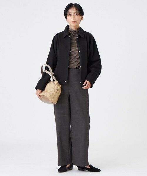 EVEX by KRIZIA (大きいサイズ) / エヴェックス バイ クリツィア (オオキイサイズ) その他パンツ | 【L】【カタログ掲載】【ウォッシャブル】ラメグレンチェックブラッシュドストレートパンツ | 詳細5