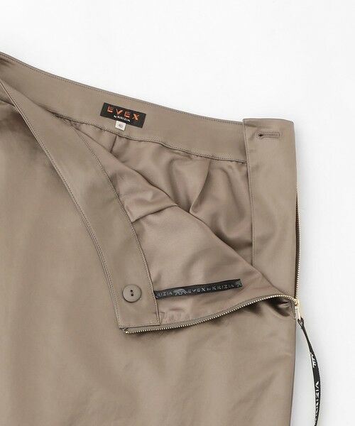 EVEX by KRIZIA  (大きいサイズ) / エヴェックス バイ クリツィア (オオキイサイズ) ロング・マキシ丈スカート | 【L】【カタログ掲載】【マシンウォッシャブル】レザーライクサテンストレッチスカート | 詳細8