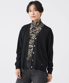 EVEX by KRIZIA  (大きいサイズ) / エヴェックス バイ クリツィア (オオキイサイズ) その他トップス | 【L】【ウォッシャブル】ハイゲージラインニットカーディガン