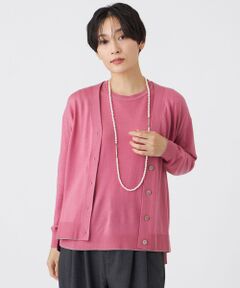 EVEX by KRIZIA  (大きいサイズ) / エヴェックス バイ クリツィア (オオキイサイズ) その他トップス | 【L】【ウォッシャブル】ハイゲージラインニットカーディガン