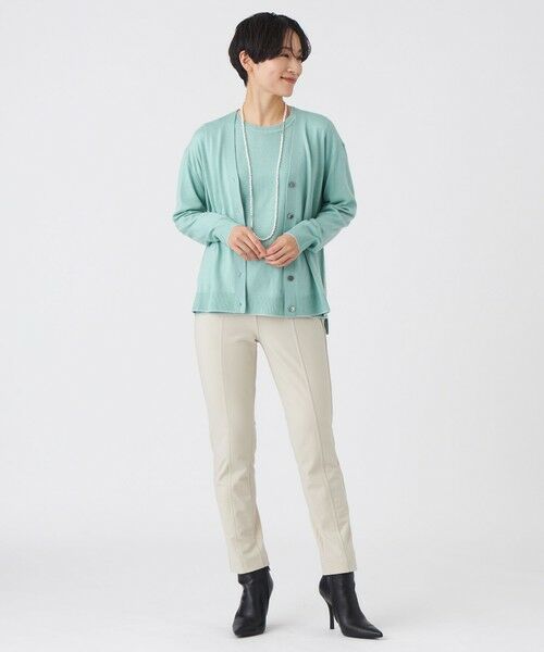 EVEX by KRIZIA  (大きいサイズ) / エヴェックス バイ クリツィア (オオキイサイズ) その他トップス | 【L】【ウォッシャブル】ハイゲージラインニットカーディガン | 詳細4