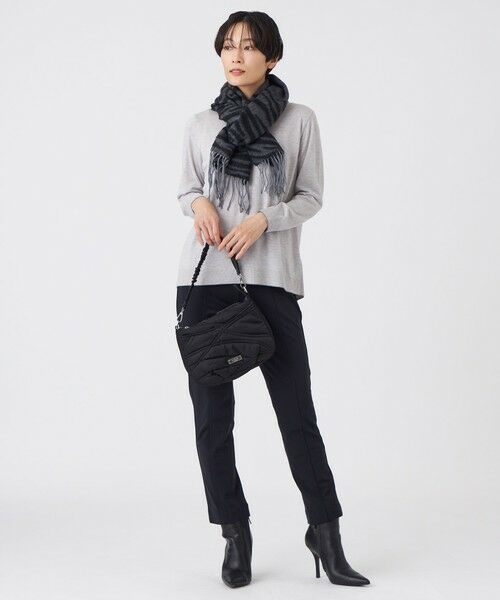 EVEX by KRIZIA  (大きいサイズ) / エヴェックス バイ クリツィア (オオキイサイズ) その他トップス | 【L】【ウォッシャブル】ハイゲージラインニットプルオーバー | 詳細1