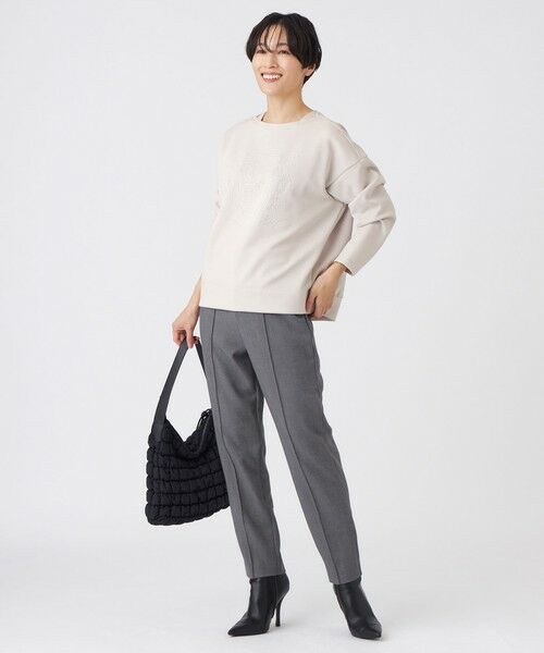 EVEX by KRIZIA (大きいサイズ) / エヴェックス バイ クリツィア (オオキイサイズ) その他パンツ | 【L】【マシンウォッシャブル】TRダブルクロスピンタックパンツ | 詳細3