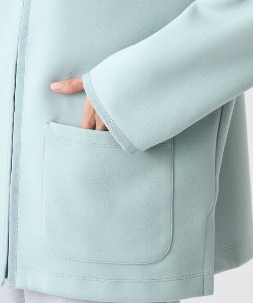 EVEX by KRIZIA  (大きいサイズ) / エヴェックス バイ クリツィア (オオキイサイズ) テーラードジャケット | 【L】【マシンウォッシャブル】ゼブラプリントダンボールニットコーディガン | 詳細6