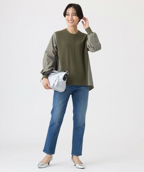 EVEX by KRIZIA  (大きいサイズ) / エヴェックス バイ クリツィア (オオキイサイズ) その他トップス | 【L】【ウォッシャブル】タフタコンビニットプルオーバー | 詳細3