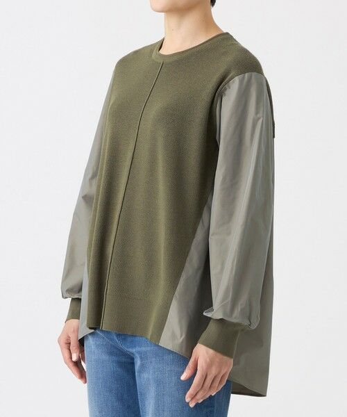 EVEX by KRIZIA  (大きいサイズ) / エヴェックス バイ クリツィア (オオキイサイズ) その他トップス | 【L】【ウォッシャブル】タフタコンビニットプルオーバー | 詳細5