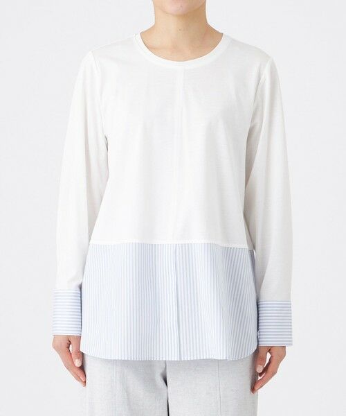 EVEX by KRIZIA  (大きいサイズ) / エヴェックス バイ クリツィア (オオキイサイズ) その他トップス | 【L】【ウォッシャブル】シャツコンビカットソー | 詳細3