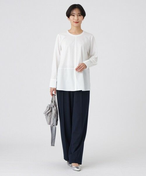 EVEX by KRIZIA  (大きいサイズ) / エヴェックス バイ クリツィア (オオキイサイズ) その他トップス | 【L】【ウォッシャブル】シャツコンビカットソー | 詳細1