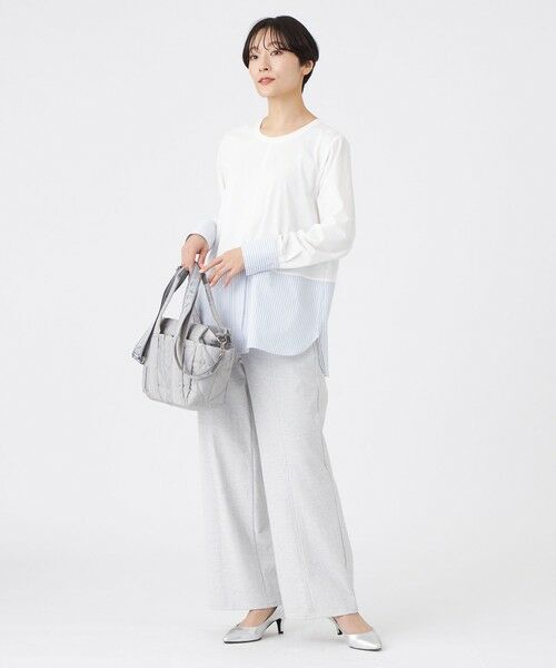 EVEX by KRIZIA  (大きいサイズ) / エヴェックス バイ クリツィア (オオキイサイズ) その他トップス | 【L】【ウォッシャブル】シャツコンビカットソー | 詳細2