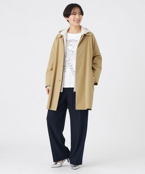 EVEX by KRIZIA  (大きいサイズ) / エヴェックス バイ クリツィア (オオキイサイズ) その他アウター | 【L】【はっ水・ウォッシャブル】テックスブリッドステンカラーコート | 詳細1