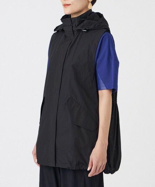 EVEX by KRIZIA  (大きいサイズ) / エヴェックス バイ クリツィア (オオキイサイズ) ベスト | 【L】【カタログ掲載・マシンウォッシャブル】パンチングタフタフーデッドジレ | 詳細4