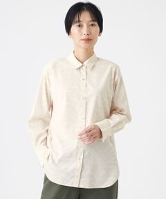 EVEX by KRIZIA  (大きいサイズ) / エヴェックス バイ クリツィア (オオキイサイズ) その他トップス | 【L】【マシンウォッシャブル】ゼブラプリントソフトタイプライターシャツ