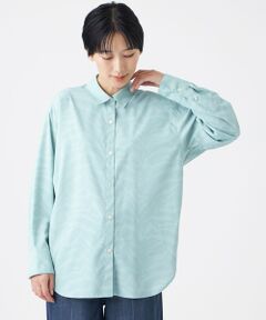 EVEX by KRIZIA  (大きいサイズ) / エヴェックス バイ クリツィア (オオキイサイズ) その他トップス | 【L】【マシンウォッシャブル】ゼブラプリントソフトタイプライターシャツ