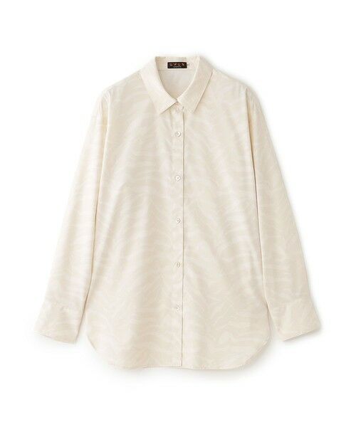 EVEX by KRIZIA  (大きいサイズ) / エヴェックス バイ クリツィア (オオキイサイズ) その他トップス | 【L】【マシンウォッシャブル】ゼブラプリントソフトタイプライターシャツ | 詳細10