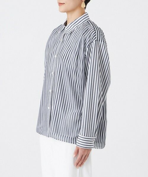 EVEX by KRIZIA  (大きいサイズ) / エヴェックス バイ クリツィア (オオキイサイズ) その他トップス | 【L】【カタログ掲載・ウォッシャブル】レイヤードストライプシャツ | 詳細3