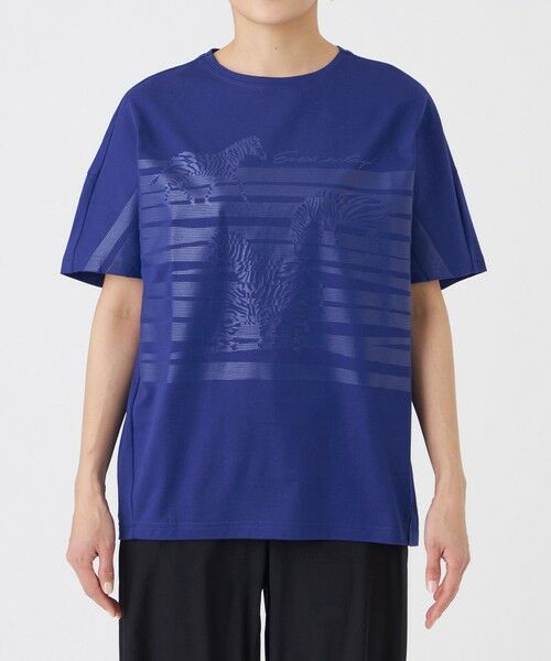 EVEX by KRIZIA  (大きいサイズ) / エヴェックス バイ クリツィア (オオキイサイズ) その他トップス | 【L】【カタログ掲載・ウォッシャブル】クリアゼブラプリントカットソー | 詳細5