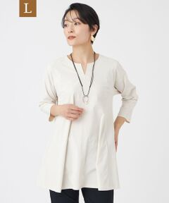 EVEX by KRIZIA  (大きいサイズ) / エヴェックス バイ クリツィア (オオキイサイズ) その他トップス | 【L】【接触冷感・マシンウォッシャブル】ハイゲージメリルハイテンションチニックカットソー