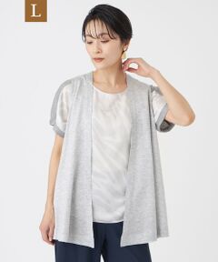 EVEX by KRIZIA  (大きいサイズ) / エヴェックス バイ クリツィア (オオキイサイズ) その他トップス | 【L】【接触冷感・ウォッシャブル】ハイゲージ天竺ジレ