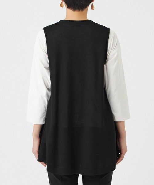 EVEX by KRIZIA  (大きいサイズ) / エヴェックス バイ クリツィア (オオキイサイズ) その他トップス | 【L】【接触冷感・ウォッシャブル】ハイゲージ天竺ジレ | 詳細6