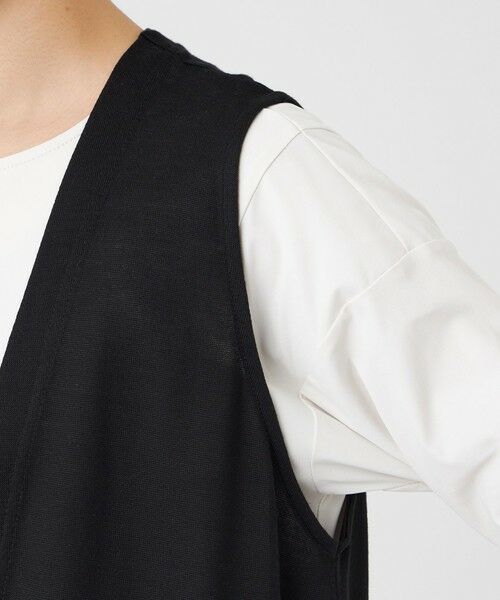 EVEX by KRIZIA  (大きいサイズ) / エヴェックス バイ クリツィア (オオキイサイズ) その他トップス | 【L】【接触冷感・ウォッシャブル】ハイゲージ天竺ジレ | 詳細7