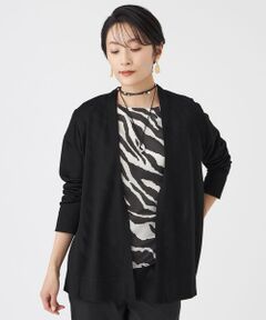 EVEX by KRIZIA  (大きいサイズ) / エヴェックス バイ クリツィア (オオキイサイズ) その他トップス | 【L】【接触冷感・ウォッシャブル】ハイゲージ天竺カーディガン