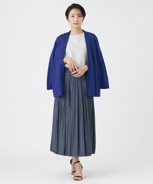 EVEX by KRIZIA  (大きいサイズ) / エヴェックス バイ クリツィア (オオキイサイズ) その他トップス | 【L】【接触冷感・ウォッシャブル】ハイゲージ天竺カーディガン | 詳細4