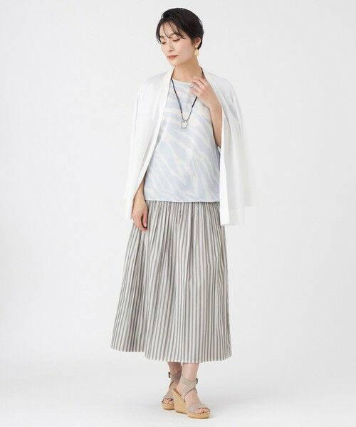 EVEX by KRIZIA  (大きいサイズ) / エヴェックス バイ クリツィア (オオキイサイズ) その他トップス | 【L】【接触冷感・ウォッシャブル】ハイゲージ天竺カーディガン | 詳細1