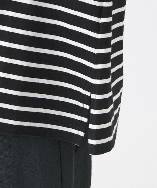 EVEX by KRIZIA  (大きいサイズ) / エヴェックス バイ クリツィア (オオキイサイズ) その他トップス | 【L】【ウォッシャブル】ロゴエンブロイダリーボーダーチュニックカットソー | 詳細6