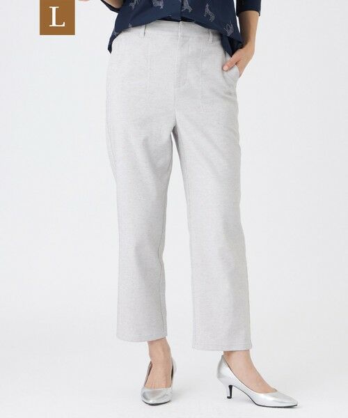 EVEX by KRIZIA  (大きいサイズ) / エヴェックス バイ クリツィア (オオキイサイズ) その他パンツ | 【L】【カタログ掲載・接触冷感・吸水速乾・UV対策・透け防止・マシンウォッシャブル】ファンクションオックスベイカーパンツ（グレー系2）