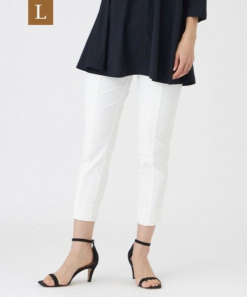 EVEX by KRIZIA  (大きいサイズ) / エヴェックス バイ クリツィア (オオキイサイズ) その他パンツ | 【L】【ベストセラー・新色】【接触冷感・UVカット・ウォッシャブル】メリルハイテンションクロップドパンツ（オフホワイト）