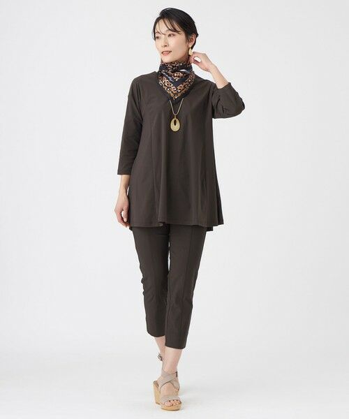 EVEX by KRIZIA  (大きいサイズ) / エヴェックス バイ クリツィア (オオキイサイズ) その他パンツ | 【L】【ベストセラー・新色】【接触冷感・UVカット・ウォッシャブル】メリルハイテンションクロップドパンツ | 詳細5