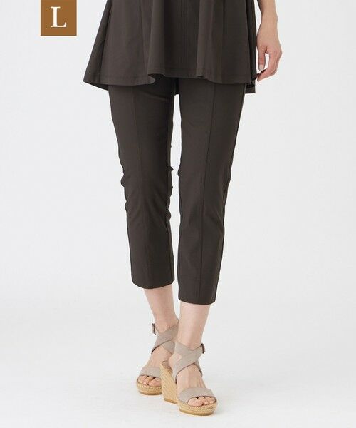 EVEX by KRIZIA  (大きいサイズ) / エヴェックス バイ クリツィア (オオキイサイズ) その他パンツ | 【L】【ベストセラー・新色】【接触冷感・UVカット・ウォッシャブル】メリルハイテンションクロップドパンツ（ブラウン5）
