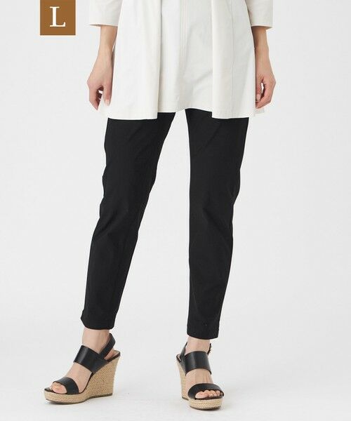 EVEX by KRIZIA  (大きいサイズ) / エヴェックス バイ クリツィア (オオキイサイズ) その他パンツ | 【L】【定番人気・新色】【接触冷感・UVカット・ウォッシャブル】メリルハイテンションテーパードパンツ（ブラック）