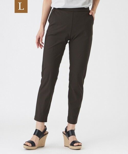 EVEX by KRIZIA  (大きいサイズ) / エヴェックス バイ クリツィア (オオキイサイズ) その他パンツ | 【L】【定番人気・新色】【接触冷感・UVカット・ウォッシャブル】メリルハイテンションテーパードパンツ（ブラウン5）