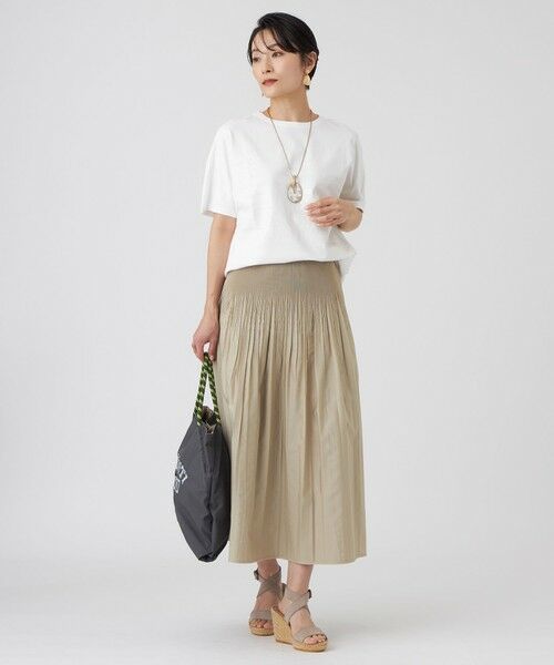 EVEX by KRIZIA  (大きいサイズ) / エヴェックス バイ クリツィア (オオキイサイズ) ロング・マキシ丈スカート | 【L】【カタログ掲載・ウォッシャブル】ストライプリバーシブルシャーリングスカート | 詳細6