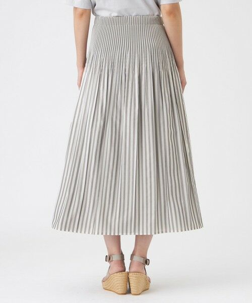 EVEX by KRIZIA  (大きいサイズ) / エヴェックス バイ クリツィア (オオキイサイズ) ロング・マキシ丈スカート | 【L】【カタログ掲載・ウォッシャブル】ストライプリバーシブルシャーリングスカート | 詳細9