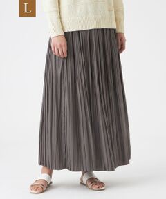 EVEX by KRIZIA  (大きいサイズ) / エヴェックス バイ クリツィア (オオキイサイズ) ロング・マキシ丈スカート | 【L】【カタログ掲載・マシンウォッシャブル】割線プリーツスカート