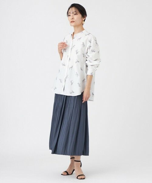 EVEX by KRIZIA  (大きいサイズ) / エヴェックス バイ クリツィア (オオキイサイズ) ロング・マキシ丈スカート | 【L】【カタログ掲載・マシンウォッシャブル】割線プリーツスカート | 詳細3