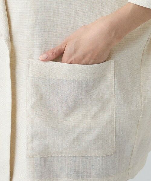 EVEX by KRIZIA  (大きいサイズ) / エヴェックス バイ クリツィア (オオキイサイズ) テーラードジャケット | 【L】【カタログ掲載・マシンウォッシャブル】ドライスラブハーフスリーブジャケット | 詳細7