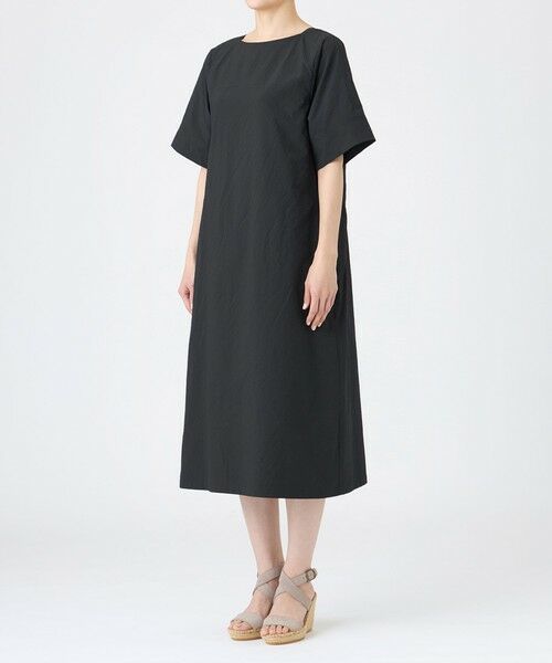 EVEX by KRIZIA  (大きいサイズ) / エヴェックス バイ クリツィア (オオキイサイズ) ロング・マキシ丈ワンピース | 【L】【カタログ掲載・マシンウォッシャブル】クロスサッカーサックワンピース | 詳細3