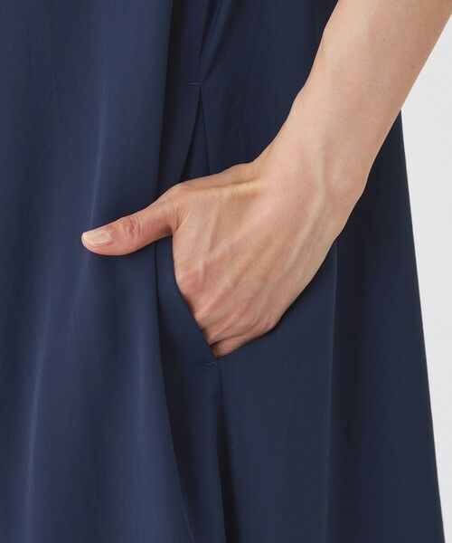 EVEX by KRIZIA  (大きいサイズ) / エヴェックス バイ クリツィア (オオキイサイズ) ロング・マキシ丈ワンピース | 【L】【接触冷感・吸水速乾・遮熱・UV対策・マシンウォッシャブル】【キマル！シリーズ】キマルサテンワンピース | 詳細7