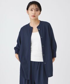 EVEX by KRIZIA  (大きいサイズ) / エヴェックス バイ クリツィア (オオキイサイズ) その他トップス | 【L】【接触冷感・吸水速乾・遮熱・UV対策・マシンウォッシャブル】【キマル！シリーズ】キマルサテンシャツ