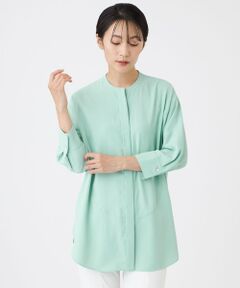 EVEX by KRIZIA  (大きいサイズ) / エヴェックス バイ クリツィア (オオキイサイズ) その他トップス | 【L】【接触冷感・吸水速乾・遮熱・UV対策・マシンウォッシャブル】【キマル！シリーズ】キマルサテンシャツ