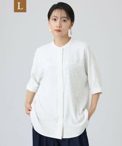 EVEX by KRIZIA  (大きいサイズ) / エヴェックス バイ クリツィア (オオキイサイズ) その他トップス | 【L】【カタログ掲載・吸水速乾・マシンウォッシャブル】チータードットプリントドルマンブラウス