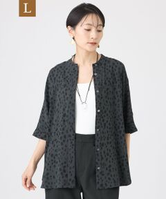 EVEX by KRIZIA  (大きいサイズ) / エヴェックス バイ クリツィア (オオキイサイズ) その他トップス | 【L】【カタログ掲載・吸水速乾・マシンウォッシャブル】チータードットプリントドルマンブラウス