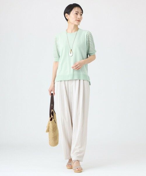 EVEX by KRIZIA  (大きいサイズ) / エヴェックス バイ クリツィア (オオキイサイズ) その他トップス | 【L】【カタログ掲載・ウォッシャブル】クロッシングメッシュニットプルオーバー | 詳細3