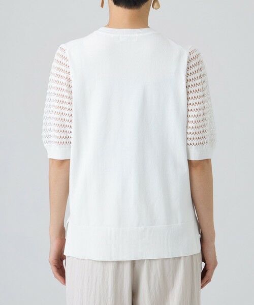 EVEX by KRIZIA  (大きいサイズ) / エヴェックス バイ クリツィア (オオキイサイズ) その他トップス | 【L】【カタログ掲載・ウォッシャブル】クロッシングメッシュニットプルオーバー | 詳細7