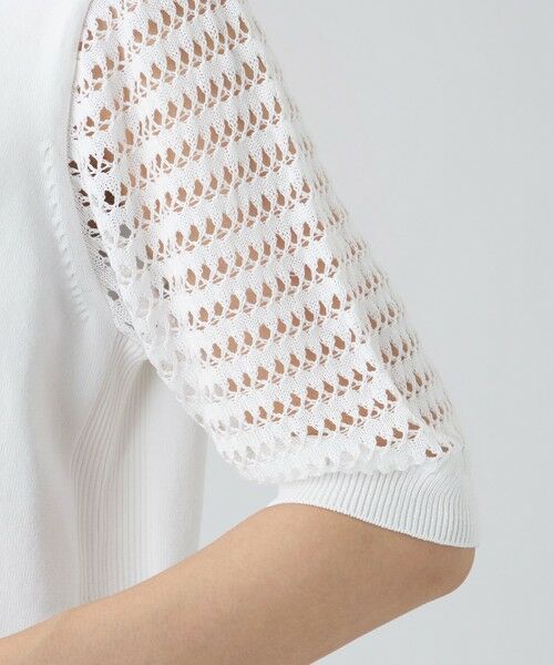 EVEX by KRIZIA  (大きいサイズ) / エヴェックス バイ クリツィア (オオキイサイズ) その他トップス | 【L】【カタログ掲載・ウォッシャブル】クロッシングメッシュニットプルオーバー | 詳細8