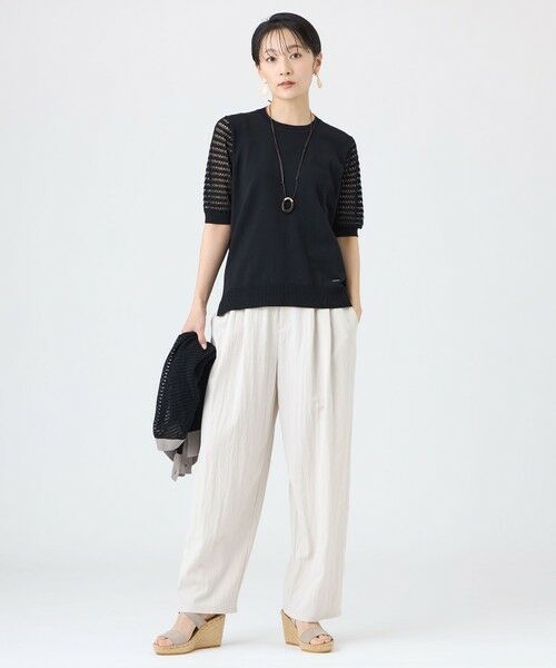 EVEX by KRIZIA  (大きいサイズ) / エヴェックス バイ クリツィア (オオキイサイズ) その他トップス | 【L】【カタログ掲載・ウォッシャブル】クロッシングメッシュニットプルオーバー | 詳細2